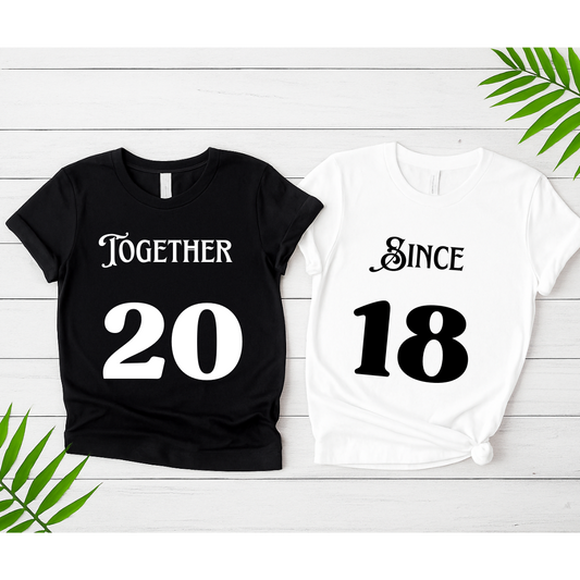 Couple Tshirt 100% Cotton